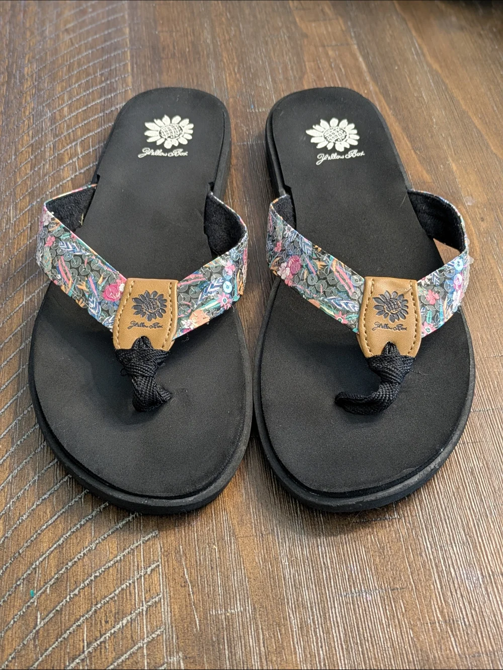 Floral Print Kids Flip-Flop Sandal